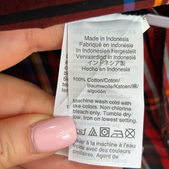 J.Crew - NWT Jewelled Button Popover Tunic in Stewart Tartan in Size 12 - Picture 13 of 13